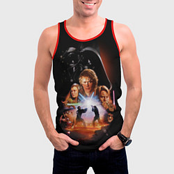 Майка-безрукавка мужская Звездные войны - Месть ситхов, цвет: 3D-красный — фото 2