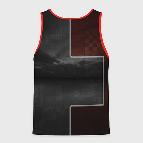 Мужская майка без рукавов Футуристичный красный спорткар / 3D-Красный – фото 2