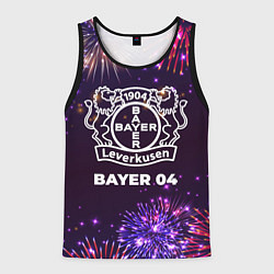 Майка-безрукавка мужская Праздничный Bayer 04, цвет: 3D-черный