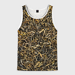 Майка-безрукавка мужская Чай, цвет: 3D-белый