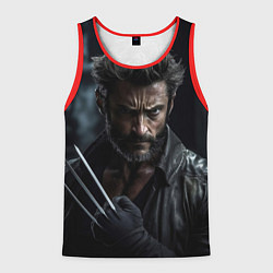 Мужская майка без рукавов Хью Джекман - росомаха