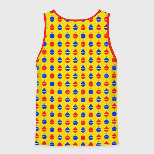 Мужская майка без рукавов Яркие шары / 3D-Красный – фото 2