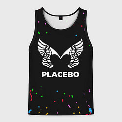 Майка-безрукавка мужская Placebo конфети, цвет: 3D-черный