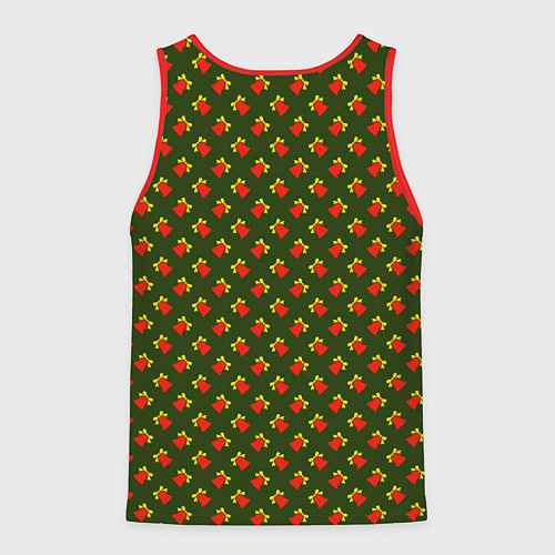 Мужская майка без рукавов Звонкие колокольчики / 3D-Красный – фото 2