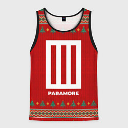 Майка-безрукавка мужская Paramore new year, цвет: 3D-черный