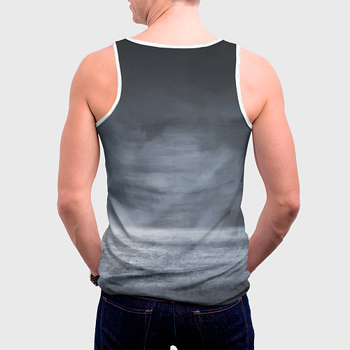 Мужская майка без рукавов Итальянский суперкар Lambo Aventador / 3D-Белый – фото 4