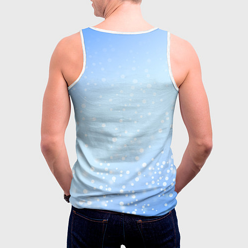 Мужская майка без рукавов Змеи к нам приходят 2025 / 3D-Белый – фото 4