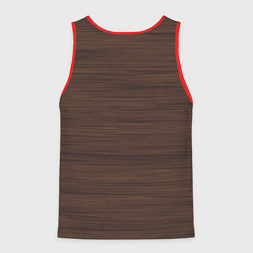 Мужская майка без рукавов Палисандр / 3D-Красный – фото 2