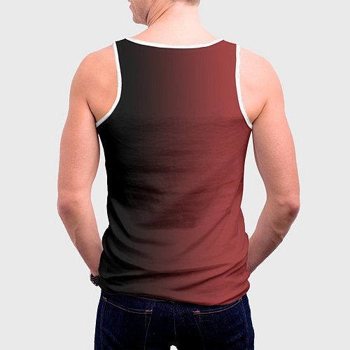 Мужская майка без рукавов Mazda и череп / 3D-Белый – фото 4