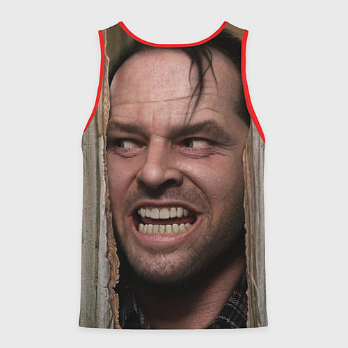 Мужская майка без рукавов The shining - heres johnny / 3D-Красный – фото 2