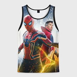 Мужская майка без рукавов Стивен Стрэндж и Человек паук нет пути домой