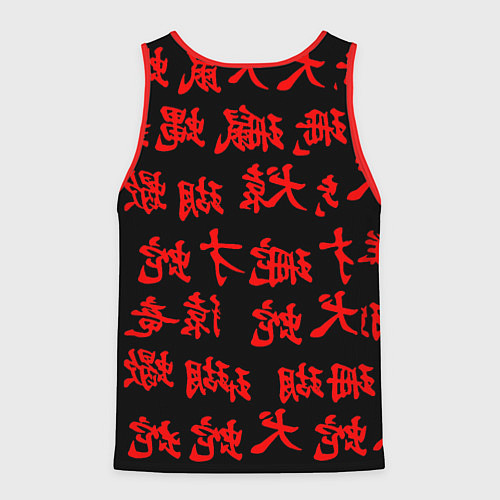 Мужская майка без рукавов Doom japan / 3D-Красный – фото 2