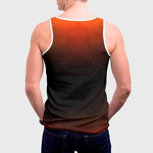 Мужская майка без рукавов Саурон Властелин колец / 3D-Белый – фото 4