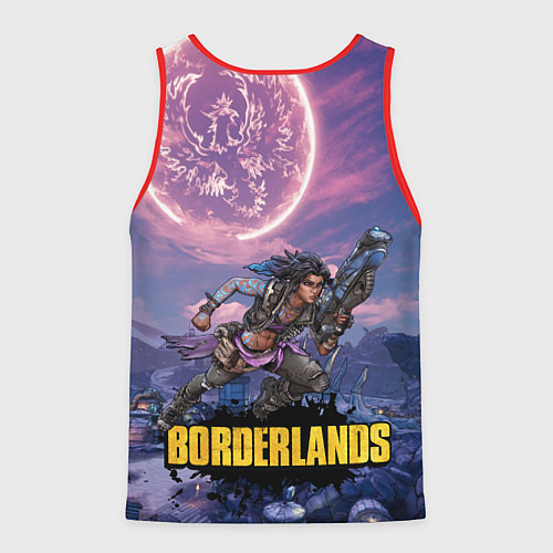 Мужская майка без рукавов Borderlands вооружение / 3D-Красный – фото 2