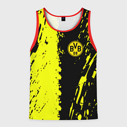 Майка-безрукавка мужская Borussia краски текстура, цвет: 3D-красный