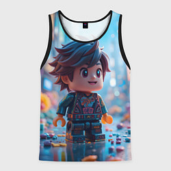 Мужская майка без рукавов Человечек из лего