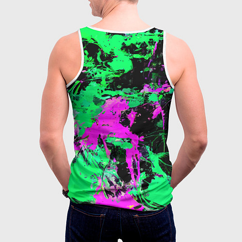 Мужская майка без рукавов Counter Strike - neon revolution / 3D-Белый – фото 4