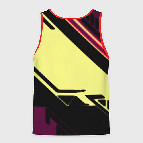 Мужская майка без рукавов Linkin park geometry steel / 3D-Красный – фото 2