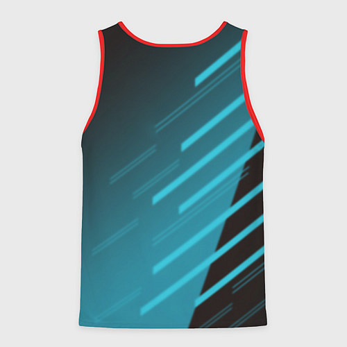 Мужская майка без рукавов Nissan geometry sport / 3D-Красный – фото 2