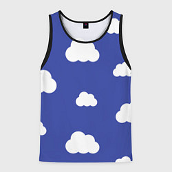 Майка-безрукавка мужская Легкие облака, цвет: 3D-черный