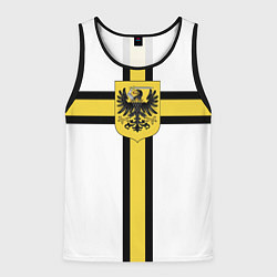 Майка-безрукавка мужская Сюрко тевтонского рыцаря, цвет: 3D-черный