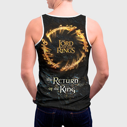 Мужская майка без рукавов The lord of the rings - the return of the king / 3D-Белый – фото 4