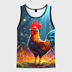 Мужская майка без рукавов Блестящий петух