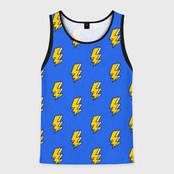 Майка-безрукавка мужская Супер молнии, цвет: 3D-черный