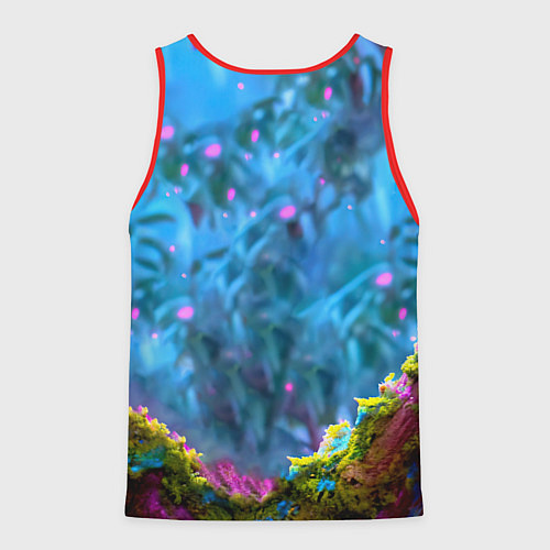 Мужская майка без рукавов Коала на дереве / 3D-Красный – фото 2