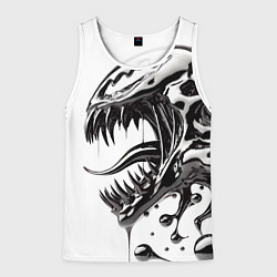 Мужская майка без рукавов Свирепая морда Венома - ядовитая слизь