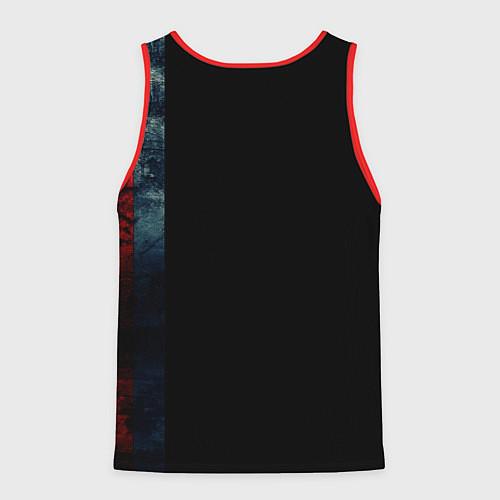 Мужская майка без рукавов Shepard N7 - светлый / 3D-Красный – фото 2