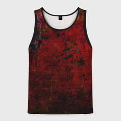 Майка-безрукавка мужская Абстракция - dark grunge mood, цвет: 3D-черный