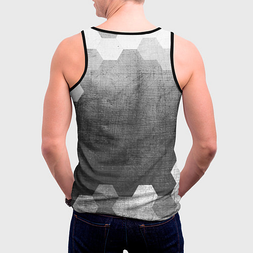 Мужская майка без рукавов The Last Of Us - grey gradient / 3D-Черный – фото 4