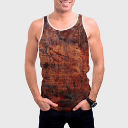Майка-безрукавка мужская Абстракция - rusty mood, цвет: 3D-белый — фото 2