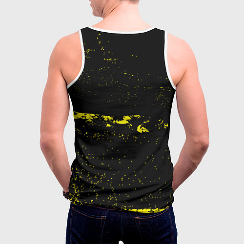 Мужская майка без рукавов Нирвана шум / 3D-Белый – фото 4
