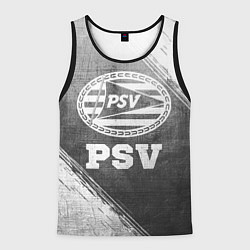 Майка-безрукавка мужская PSV - grey gradient, цвет: 3D-черный