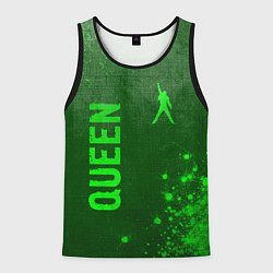 Мужская майка без рукавов Queen - green gradient вертикально