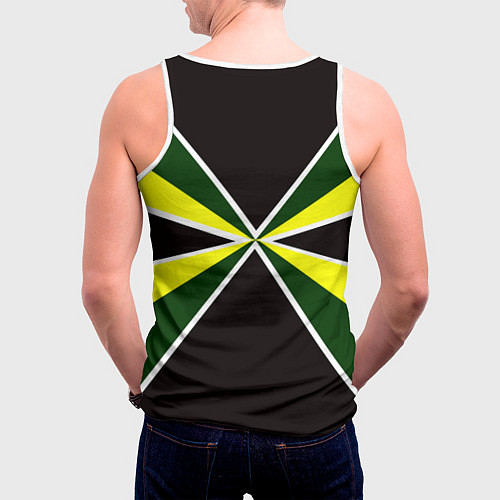 Мужская майка без рукавов Мотострелковые войска: шеврон без текста / 3D-Белый – фото 4