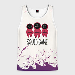 Майка-безрукавка мужская Играй в кальмара, цвет: 3D-белый