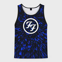 Майка-безрукавка мужская Foo Fighters blue energy, цвет: 3D-черный