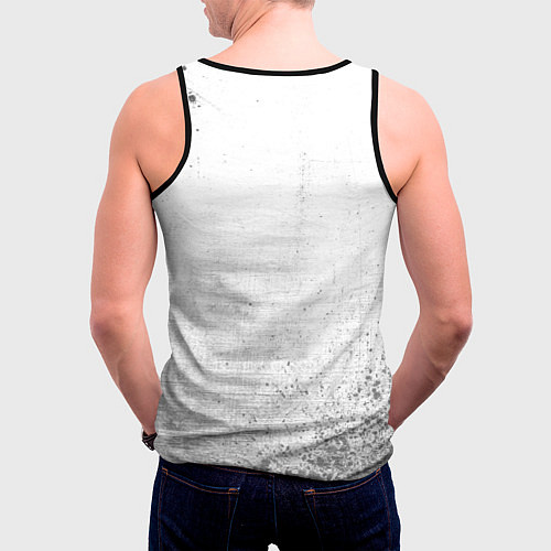 Мужская майка без рукавов Tomodachi Game - white gradient / 3D-Черный – фото 4