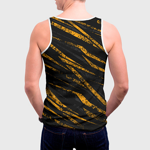 Мужская майка без рукавов Kingdom come 2 - orange / 3D-Белый – фото 4
