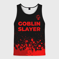 Майка-безрукавка мужская Goblin Slayer - red gradient посередине, цвет: 3D-черный