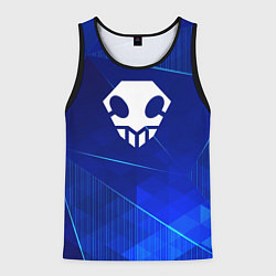 Майка-безрукавка мужская Bleach blue poly, цвет: 3D-черный