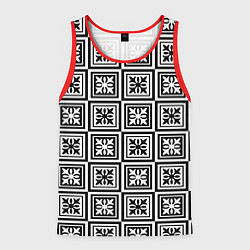 Майка-безрукавка мужская Керамический декор, цвет: 3D-красный