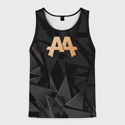 Майка-безрукавка мужская Asking Alexandria golden poly, цвет: 3D-черный