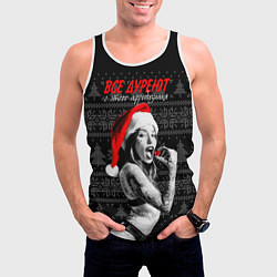 Майка-безрукавка мужская Все дуреют с этого афродизиака, цвет: 3D-белый — фото 2