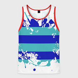 Майка-безрукавка мужская Капли краски, цвет: 3D-красный