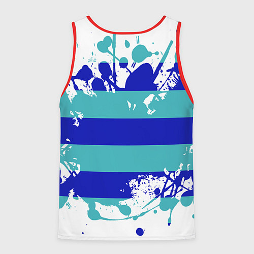 Мужская майка без рукавов Капли краски / 3D-Красный – фото 2