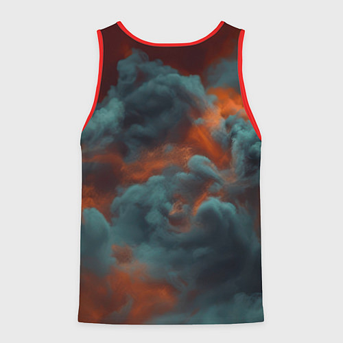 Мужская майка без рукавов Джокер в дыму красок / 3D-Красный – фото 2